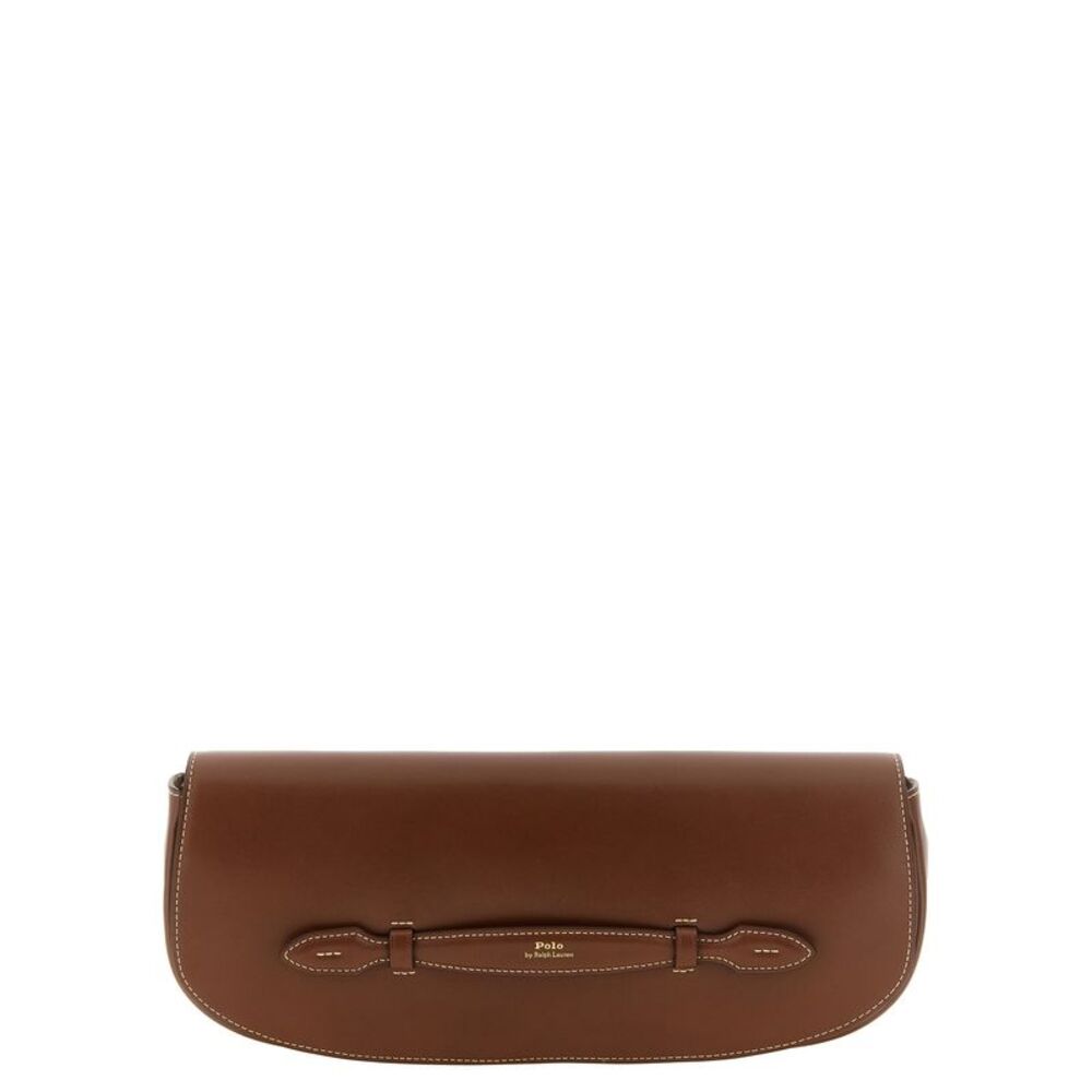 Polo Ralph Lauren Brown Cowhide Clutch Women's Bag